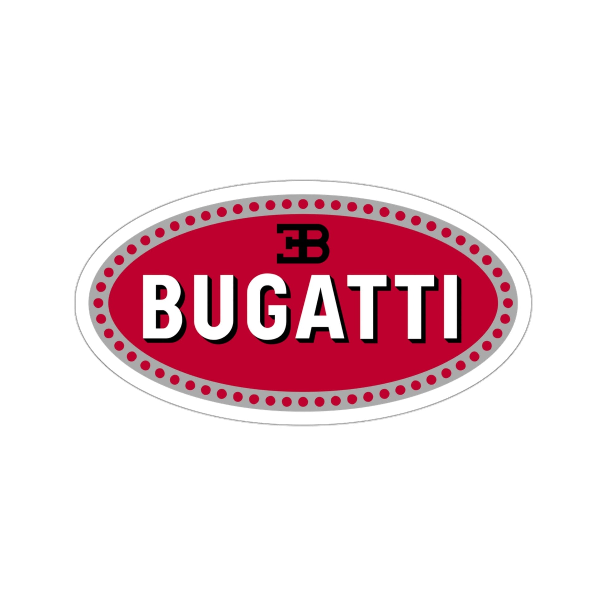 Bugatti Car Logo STICKER Vinyl Die-Cut Decal-3 Inch-The Sticker Space