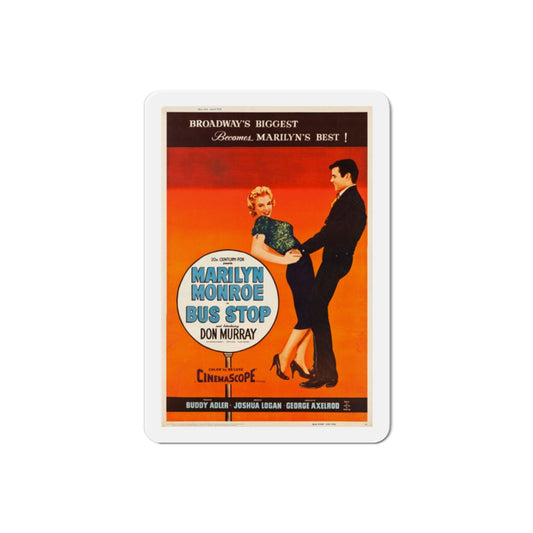 Bus Stop 1956 v2 Movie Poster Die-Cut Magnet-2 Inch-The Sticker Space