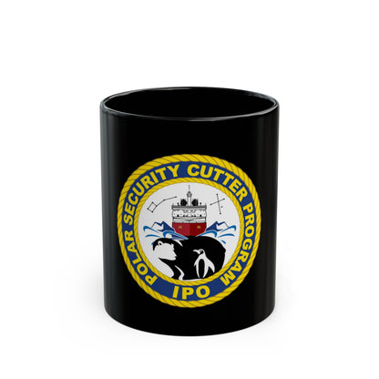 C2495 Polar Security Cutter Program IPO (U.S. Coast Guard) Black Coffee Mug-11oz-The Sticker Space