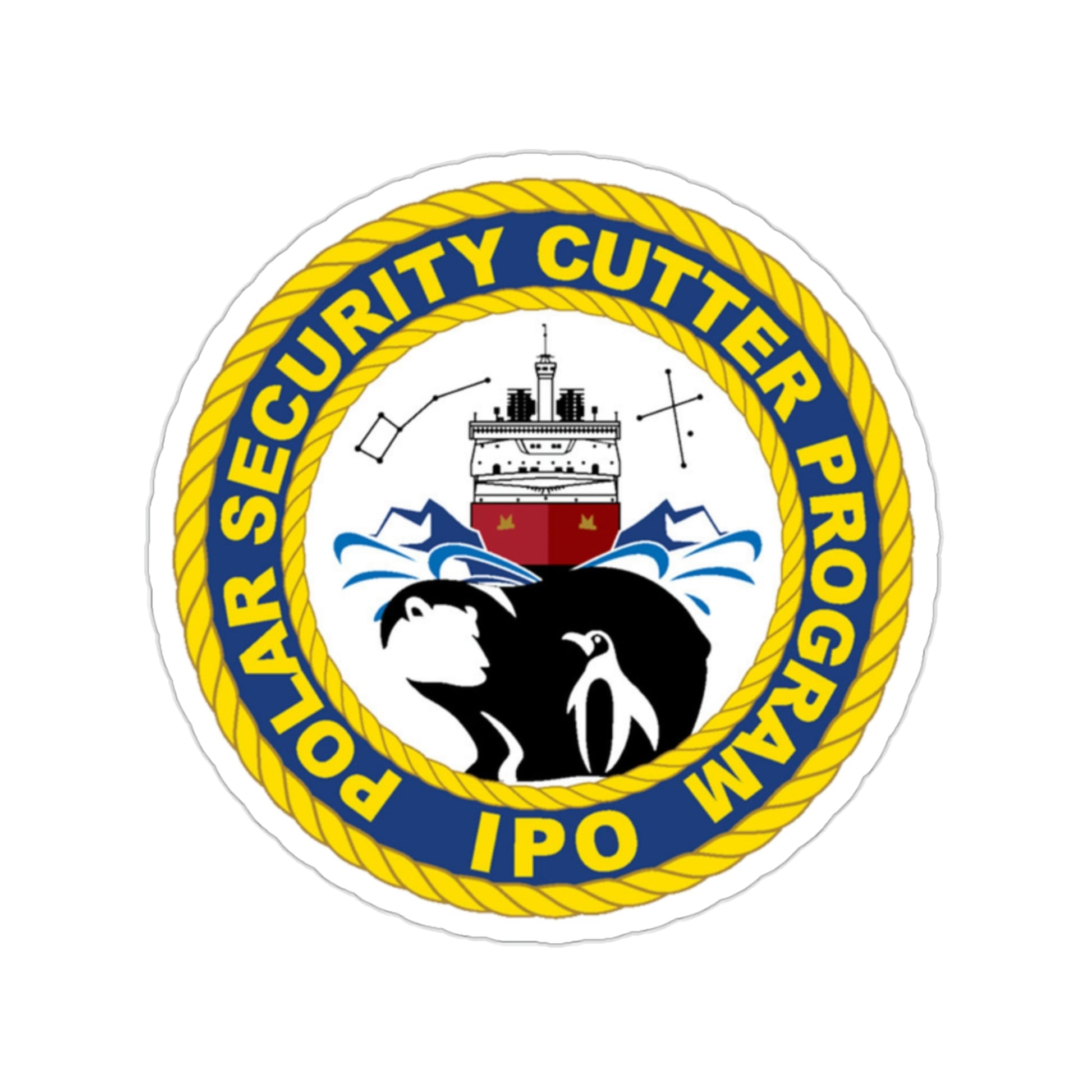 C2495 Polar Security Cutter Program IPO (U.S. Coast Guard) STICKER Vinyl Die-Cut Decal-2 Inch-The Sticker Space
