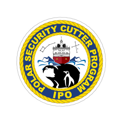 C2495 Polar Security Cutter Program IPO (U.S. Coast Guard) STICKER Vinyl Die-Cut Decal-4 Inch-The Sticker Space