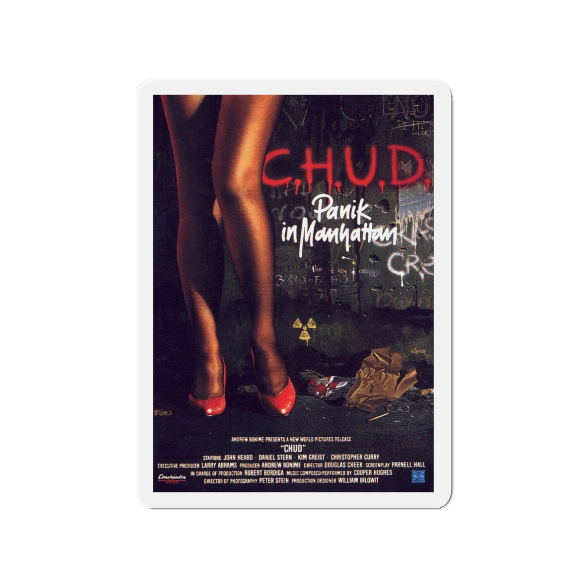 C.H.U.D. (2) 1984 Movie Poster - Die-Cut Magnet-3" x 3"-The Sticker Space