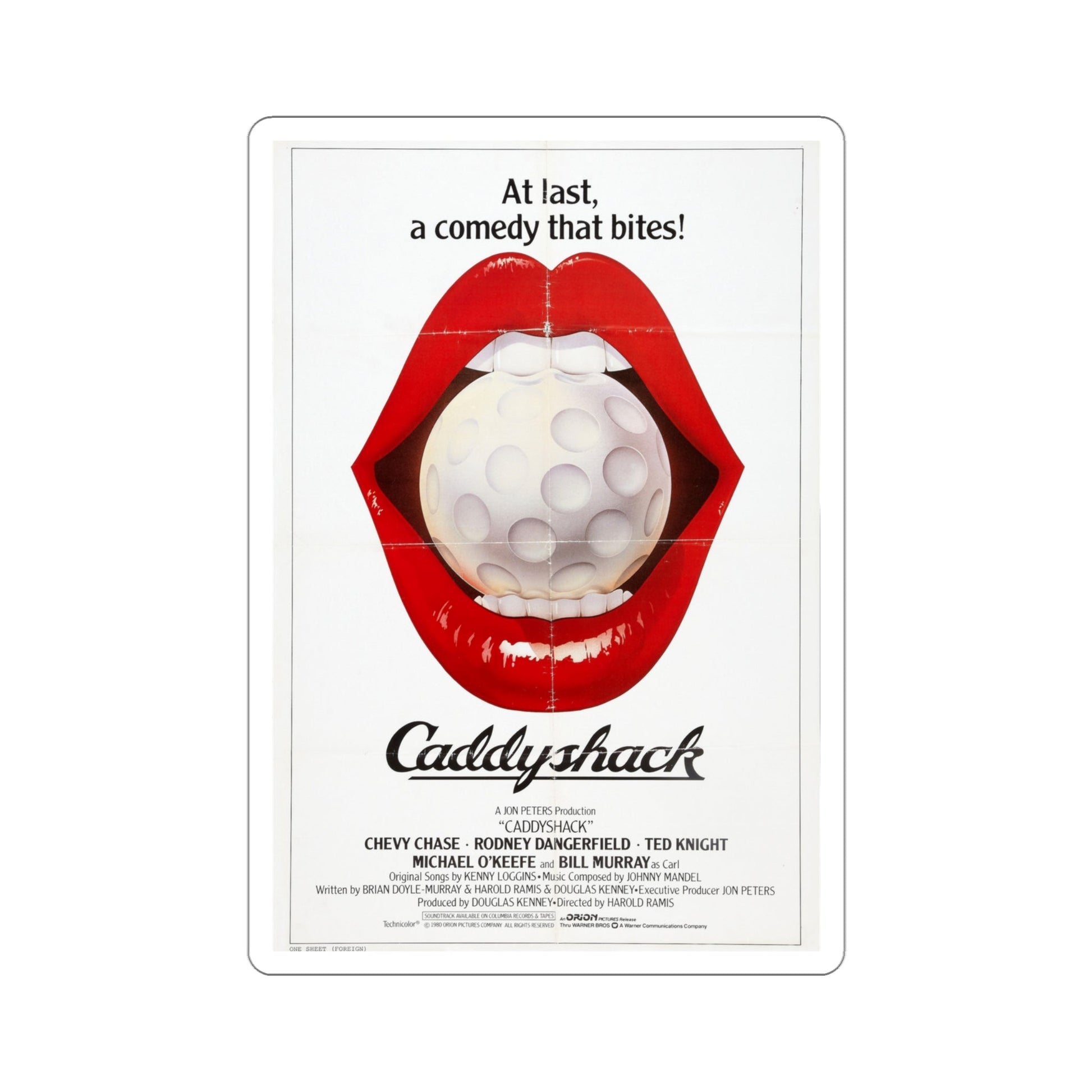 Caddyshack 1980 Movie Poster STICKER Vinyl Die-Cut Decal-4 Inch-The Sticker Space