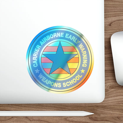 CAEWWS Carrier Airborne Early Warning Weapons School (U.S. Navy) Holographic STICKER Die-Cut Vinyl Decal-The Sticker Space