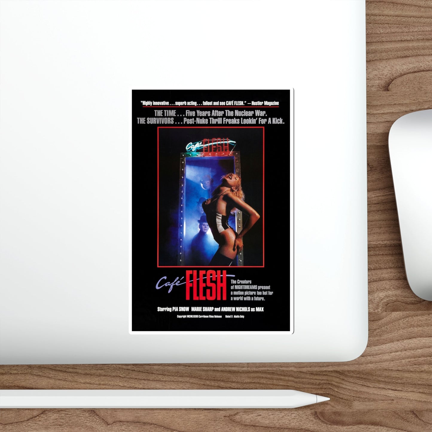 CAFE FLESH 1982 Movie Poster STICKER Vinyl Die-Cut Decal-The Sticker Space