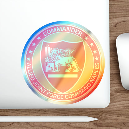 CAJFC Naples Commander Allied Joint Forces (U.S. Navy) Holographic STICKER Die-Cut Vinyl Decal-The Sticker Space