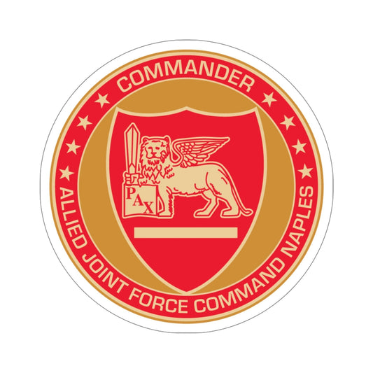 CAJFC Naples Commander Allied Joint Forces (U.S. Navy) STICKER Vinyl Die-Cut Decal-6 Inch-The Sticker Space