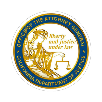 California Department of Justice v2 STICKER Vinyl Die-Cut Decal-3 Inch-The Sticker Space