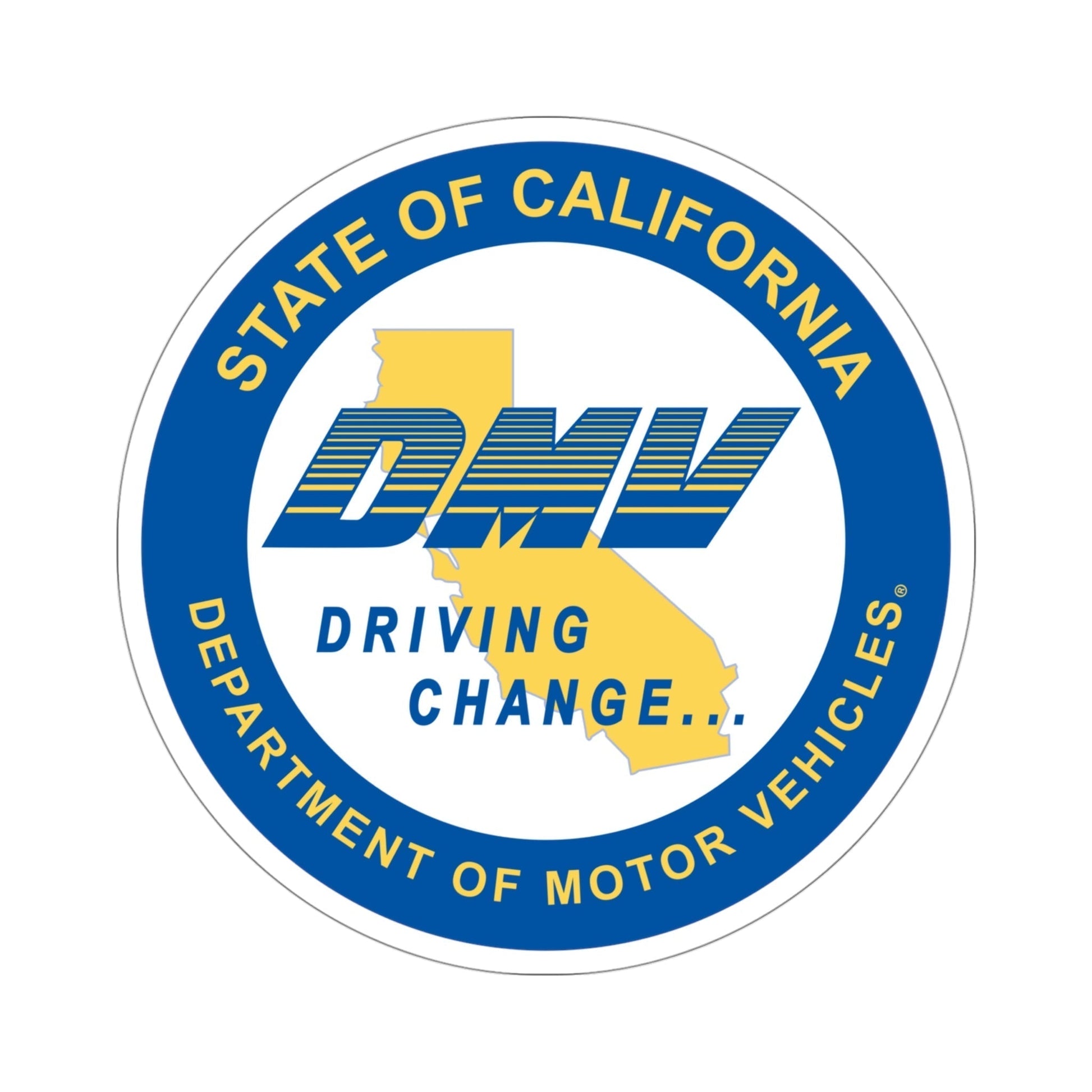 California Department of Motor Vehicles STICKER Vinyl Die-Cut Decal-4 Inch-The Sticker Space