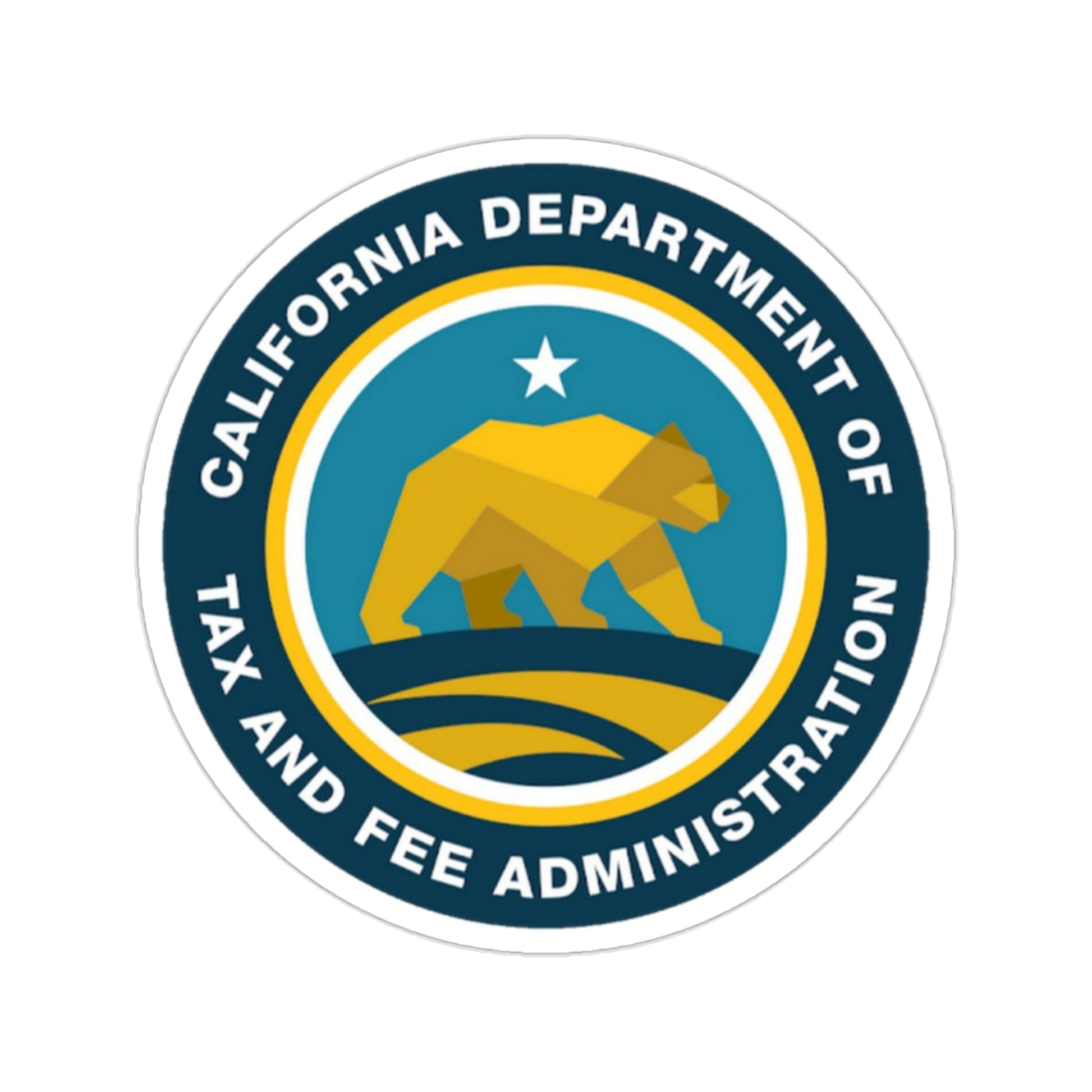 California Department of Tax and Fee Administration STICKER Vinyl Die-Cut Decal-2 Inch-The Sticker Space