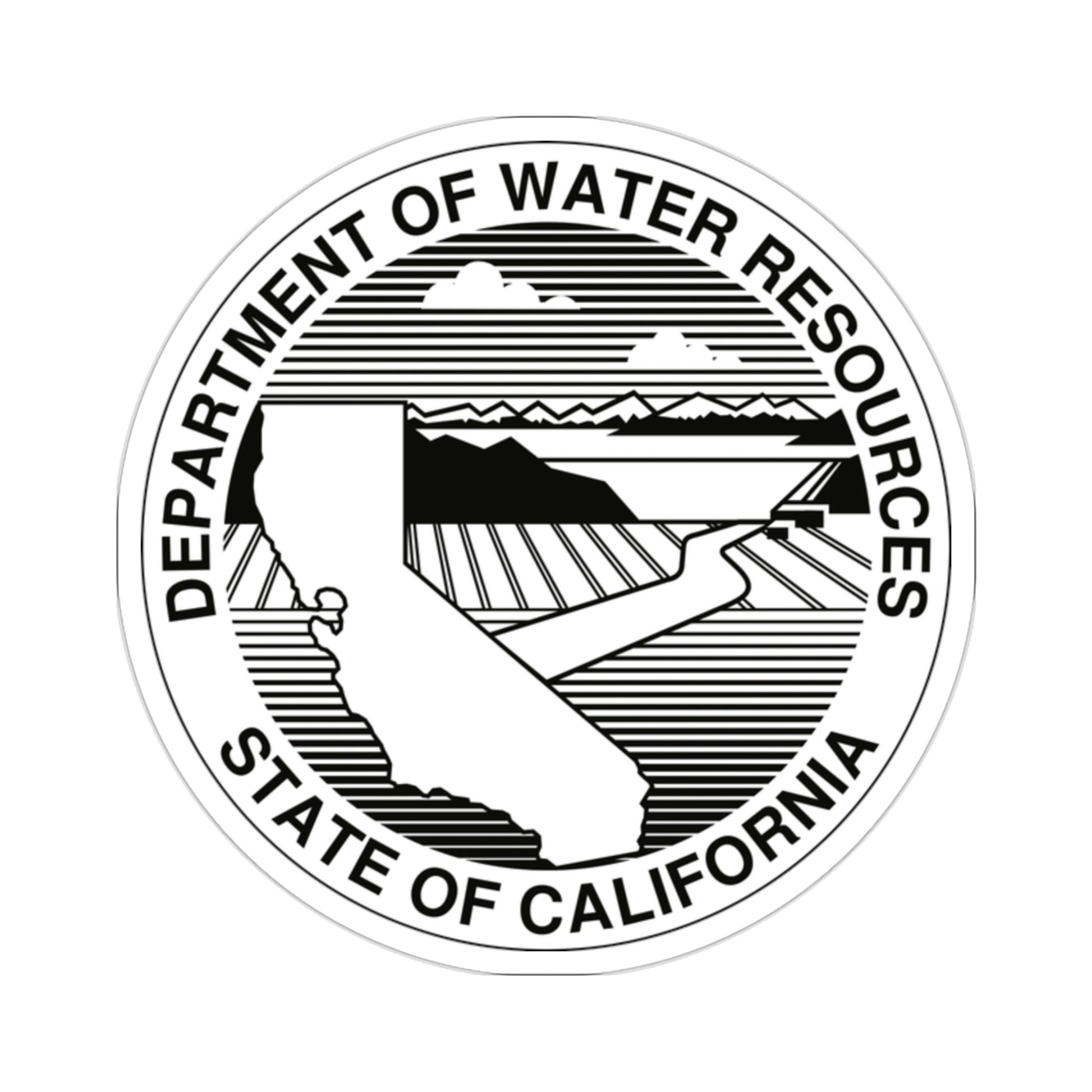 California Department of Water Resources STICKER Vinyl Die-Cut Decal-2 Inch-The Sticker Space