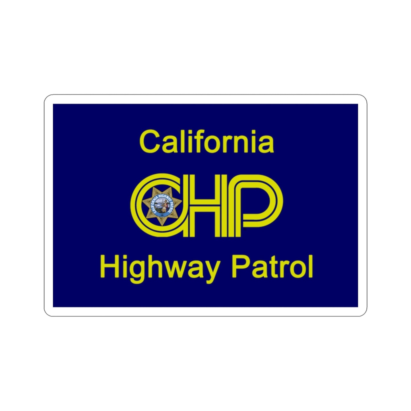 California Highway Patrol Flag STICKER Vinyl Die-Cut Decal-2 Inch-The Sticker Space