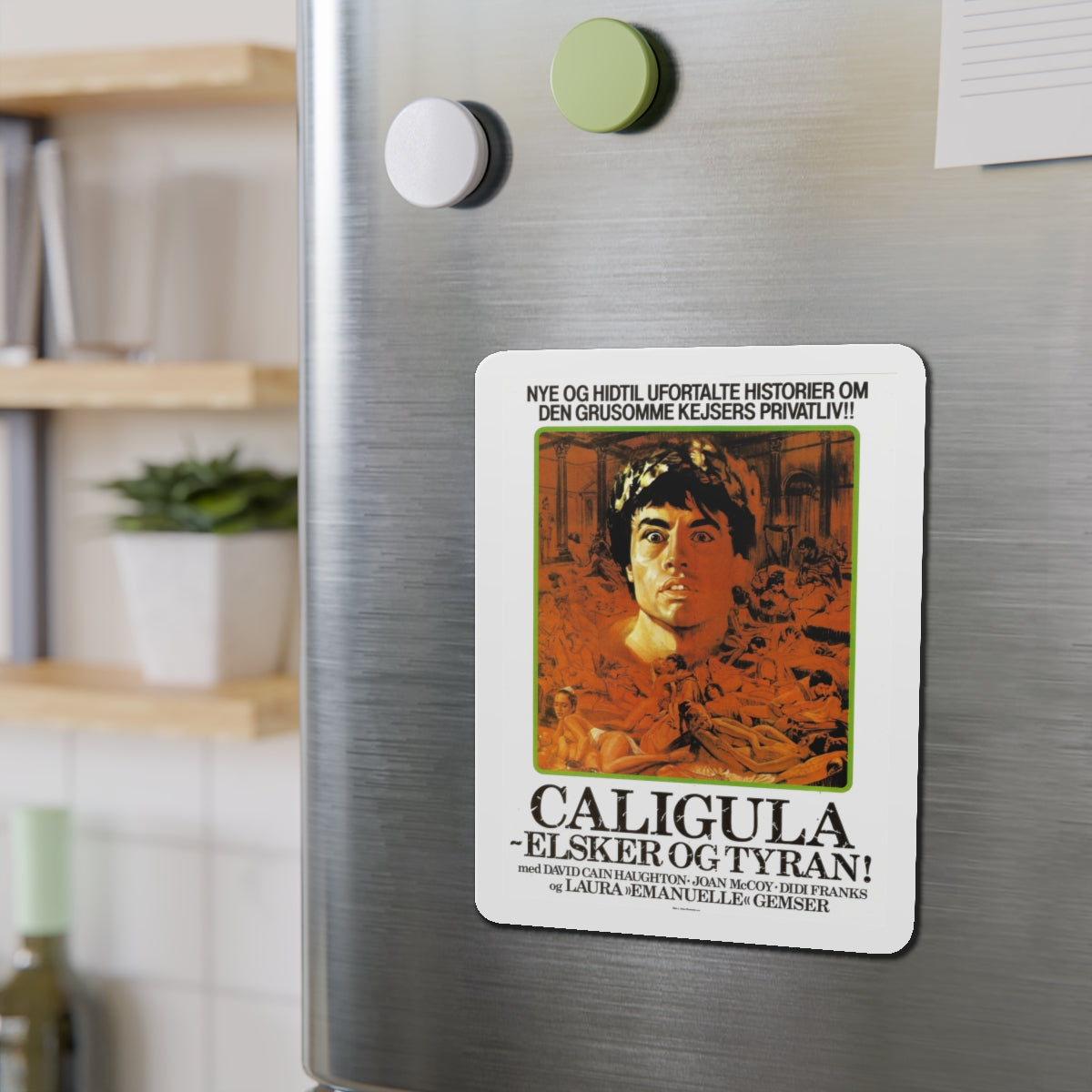 CALIGULA THE UNTOLD STORY (DANISH) 1982 Movie Poster - Die-Cut Magnet-The Sticker Space