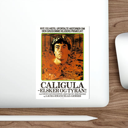 CALIGULA THE UNTOLD STORY (DANISH) 1982 Movie Poster STICKER Vinyl Die-Cut Decal-The Sticker Space