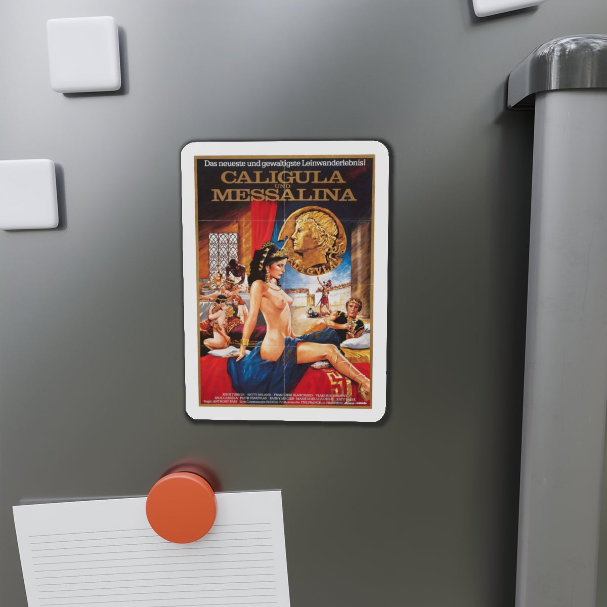 CALIGULA UND MESSALINA 1981 Movie Poster - Die-Cut Magnet-The Sticker Space
