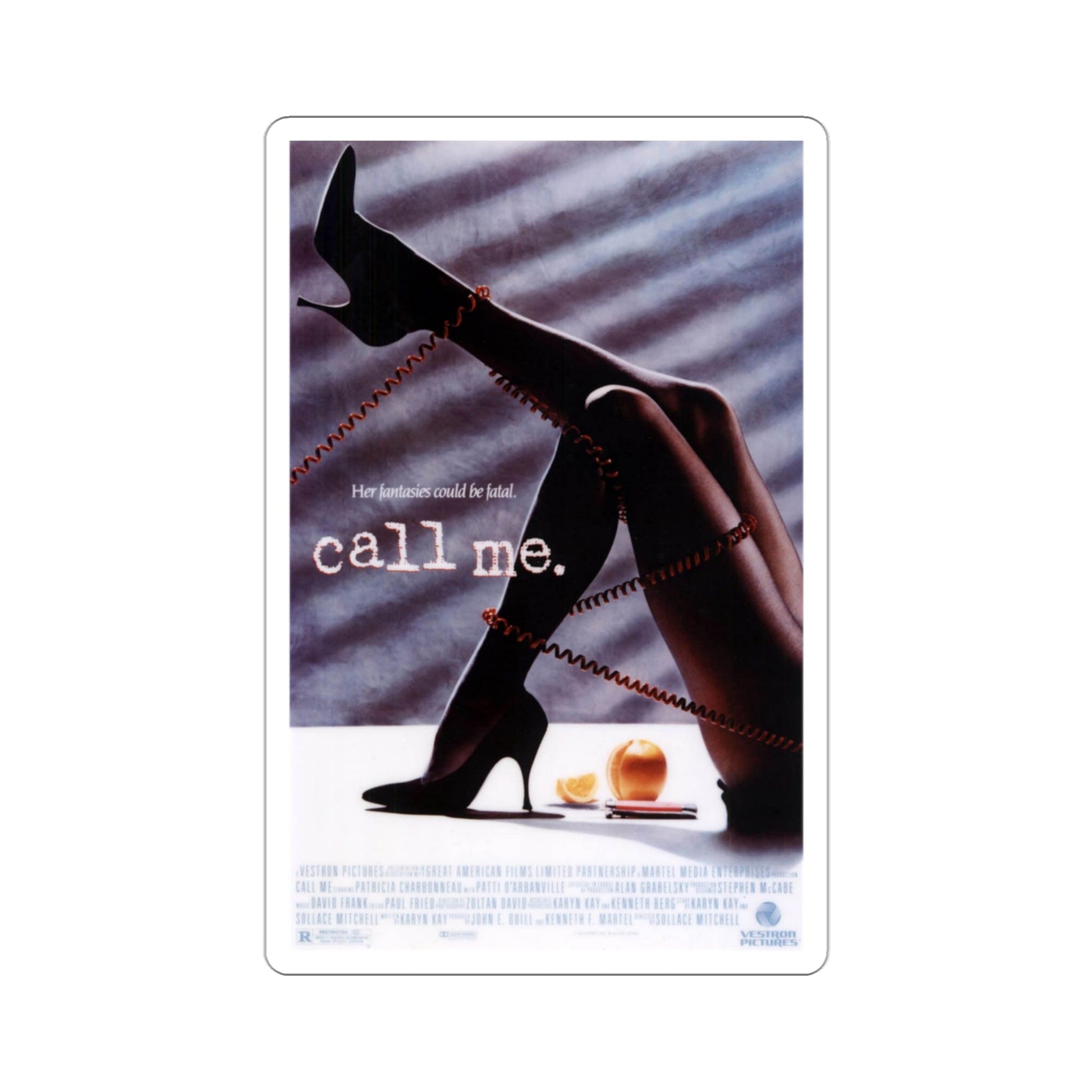Call Me 1988 Movie Poster STICKER Vinyl Die-Cut Decal-3 Inch-The Sticker Space