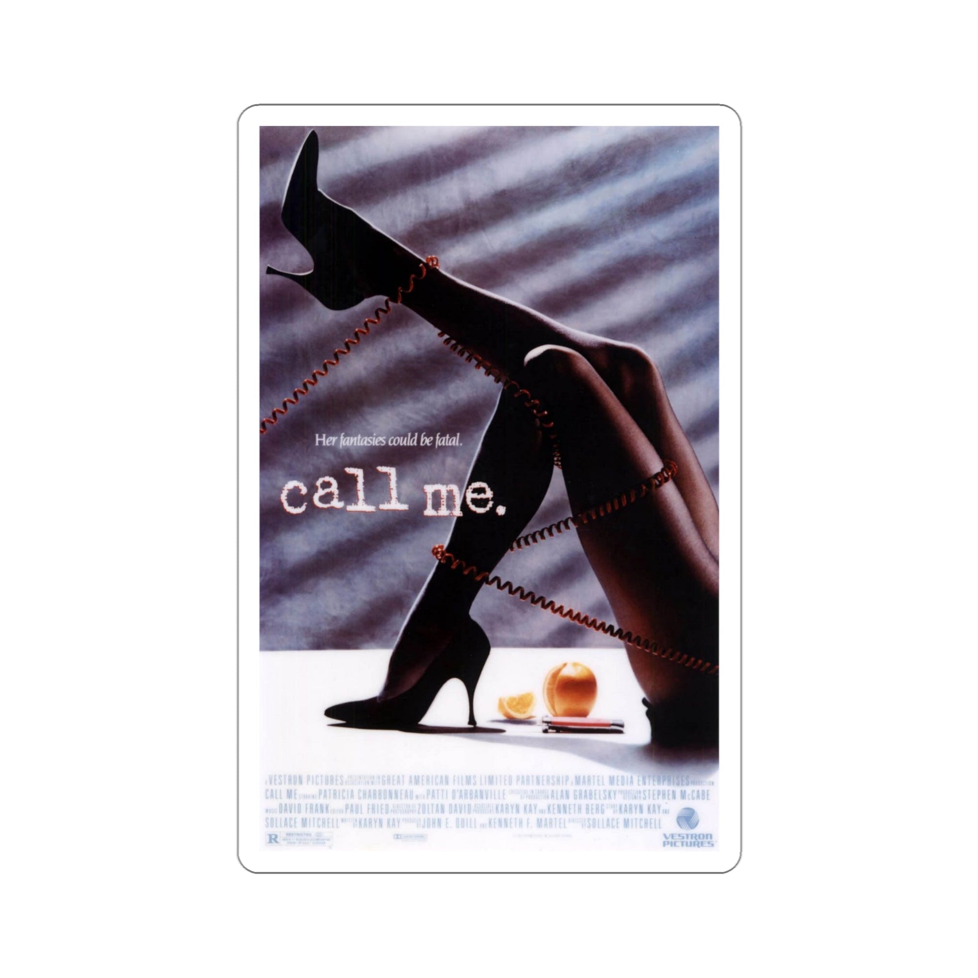 Call Me 1988 Movie Poster STICKER Vinyl Die-Cut Decal-4 Inch-The Sticker Space