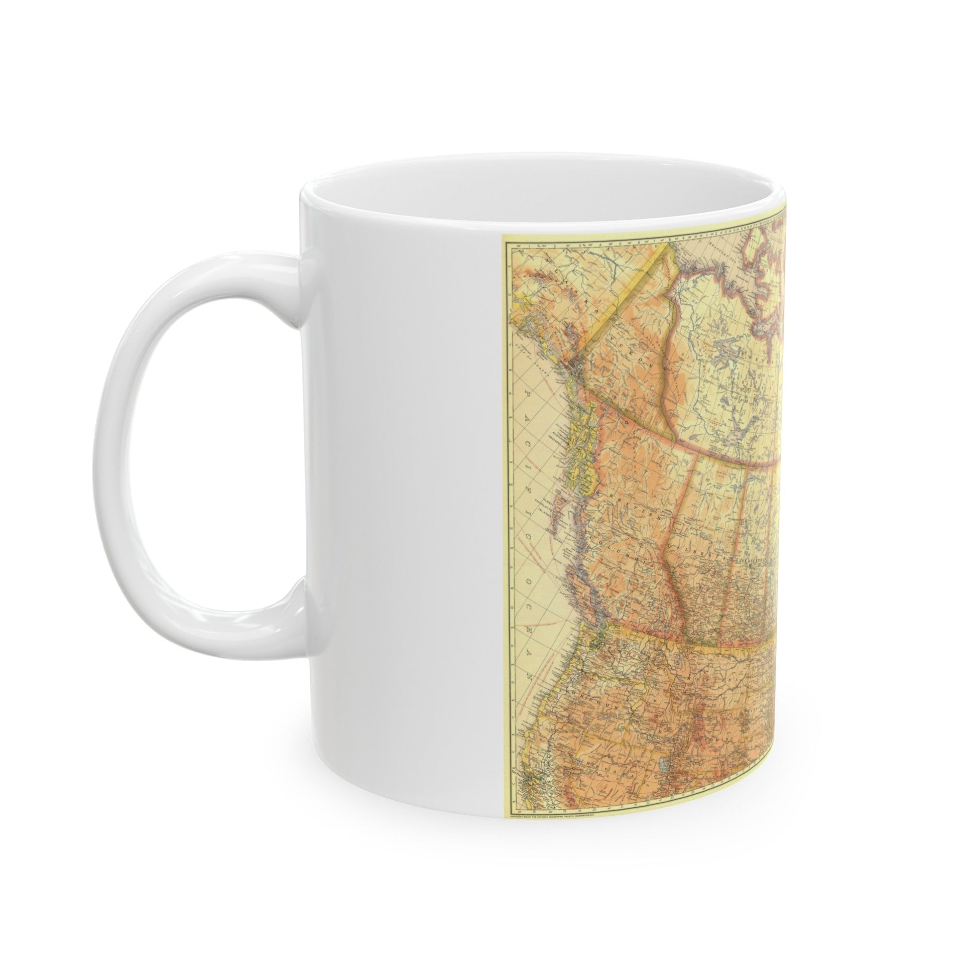 Canada (1936) (Map) White Coffee Mug-The Sticker Space