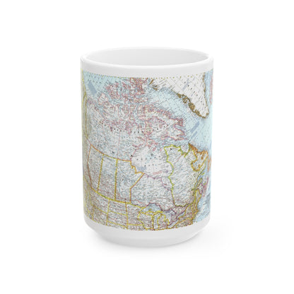 Canada (1961) (Map) White Coffee Mug-15oz-The Sticker Space