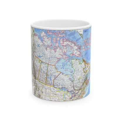 Canada (1972) (Map) White Coffee Mug-11oz-The Sticker Space