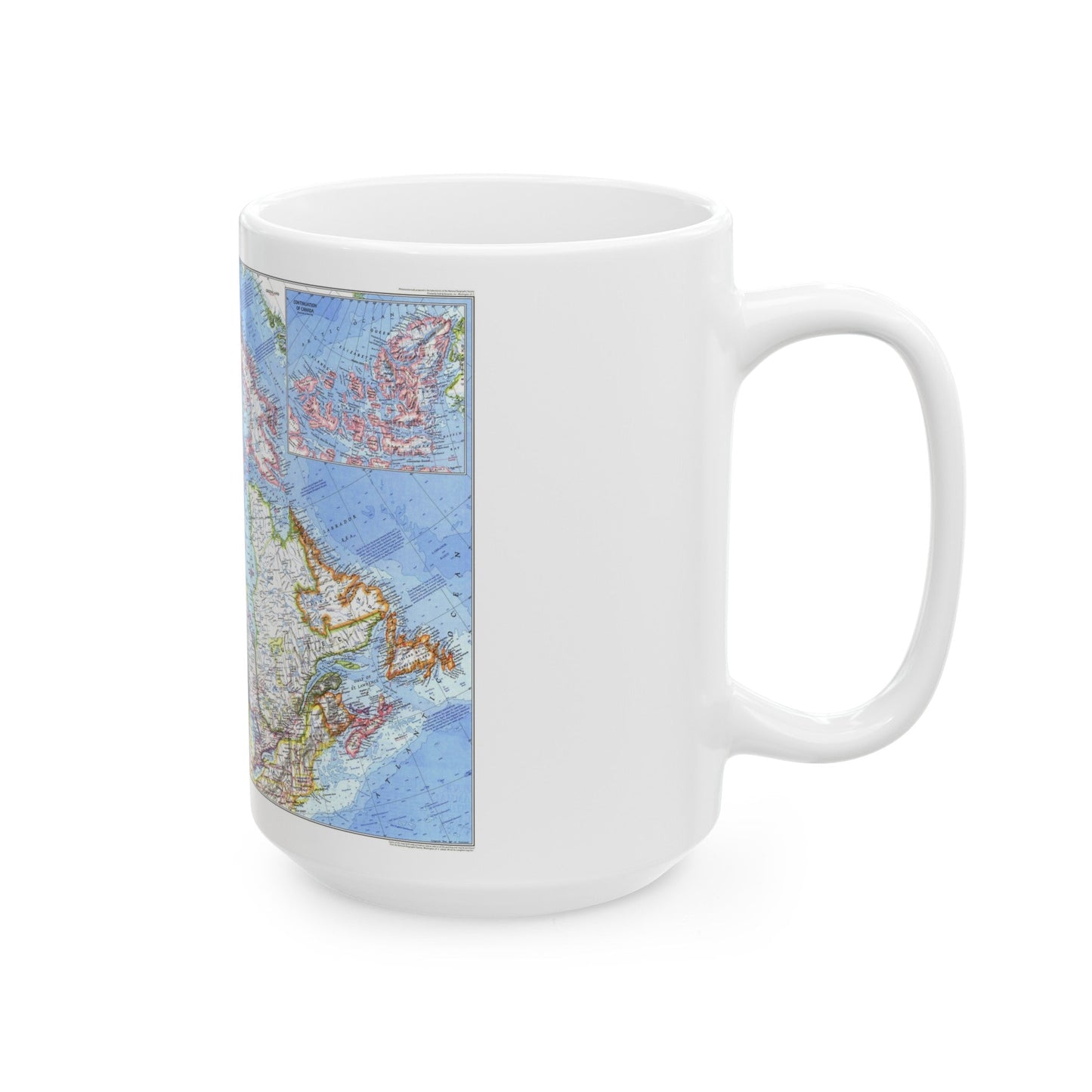 Canada (1972) (Map) White Coffee Mug-The Sticker Space