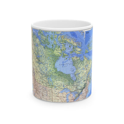 Canada (1985) (Map) White Coffee Mug-11oz-The Sticker Space