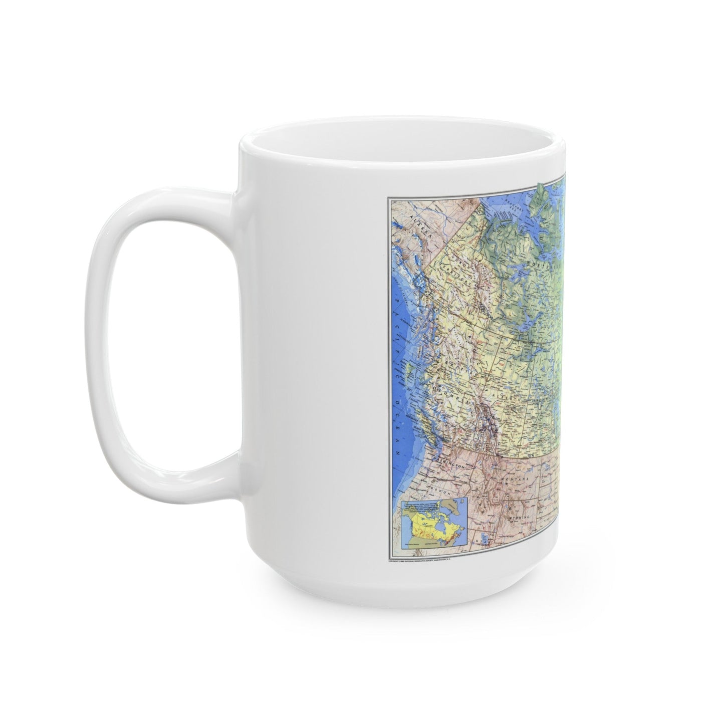 Canada (1985) (Map) White Coffee Mug-The Sticker Space