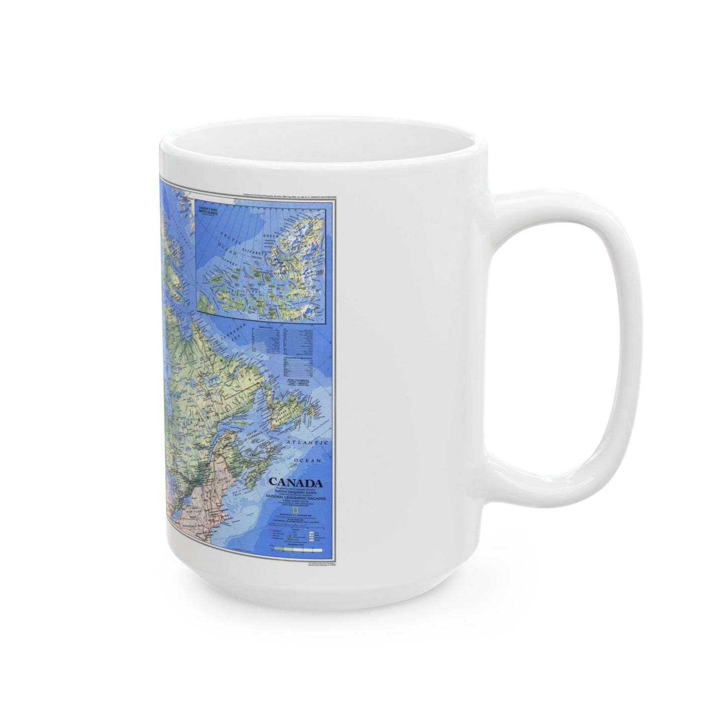 Canada (1985) (Map) White Coffee Mug-The Sticker Space