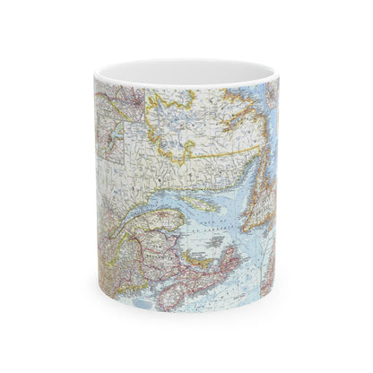 Canada - Eastern (1967) (Map) White Coffee Mug-11oz-The Sticker Space