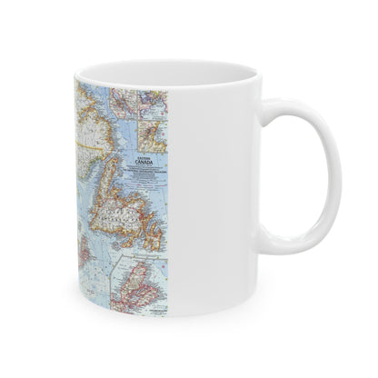 Canada - Eastern (1967) (Map) White Coffee Mug-The Sticker Space