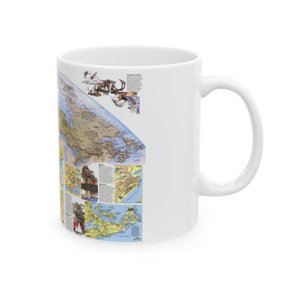 Canada - Vacationlands (1985) (Map) White Coffee Mug-The Sticker Space