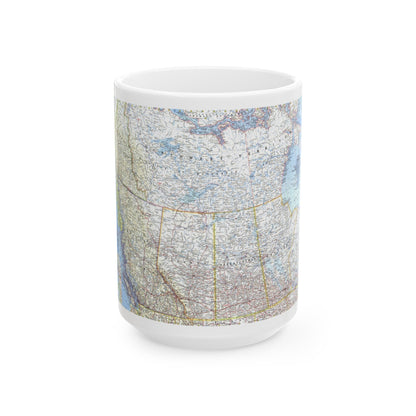 Canada - Western (1966) (Map) White Coffee Mug-15oz-The Sticker Space