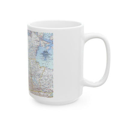 Canada - Western (1966) (Map) White Coffee Mug-The Sticker Space