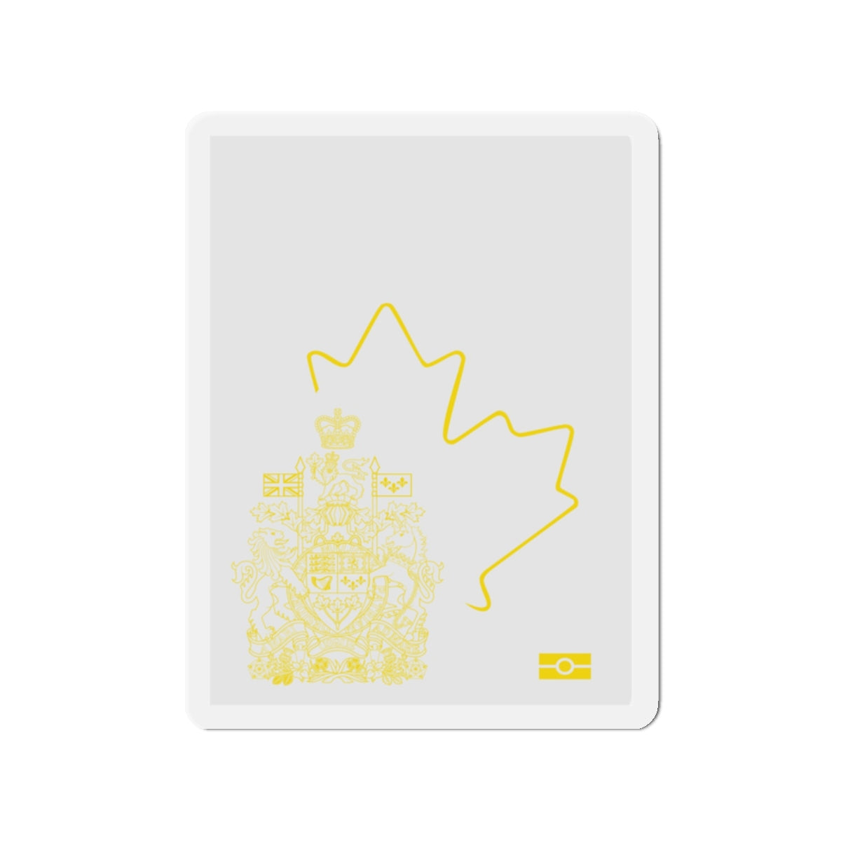 Canadian Emergency Passport - Die-Cut Magnet-2" x 2"-The Sticker Space