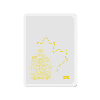 Canadian Emergency Passport - Die-Cut Magnet-3" x 3"-The Sticker Space