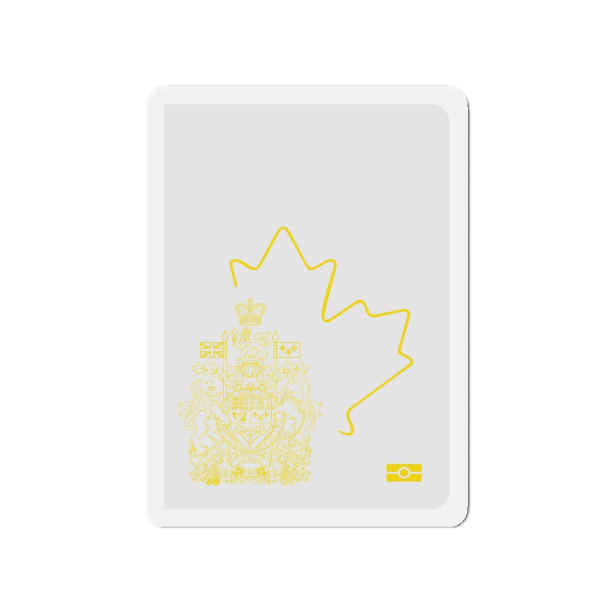 Canadian Emergency Passport - Die-Cut Magnet-4" x 4"-The Sticker Space