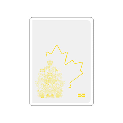 Canadian Emergency Passport STICKER Vinyl Die-Cut Decal-White-The Sticker Space