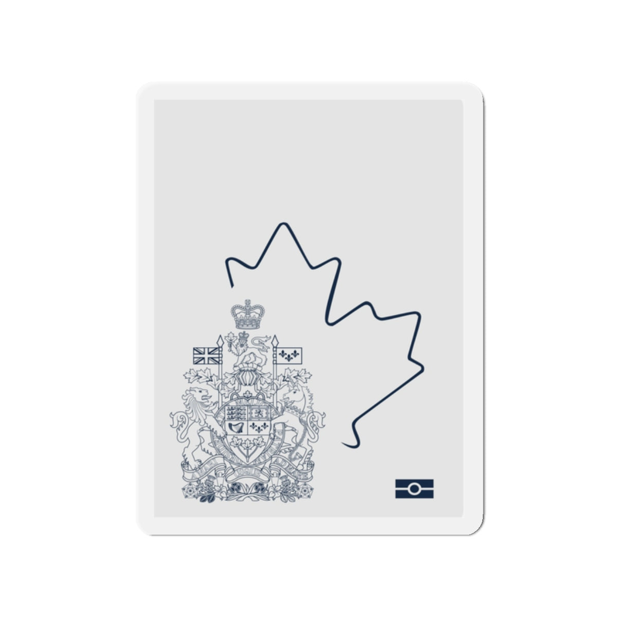 Canadian Emergency Travel Document - Die-Cut Magnet-2" x 2"-The Sticker Space