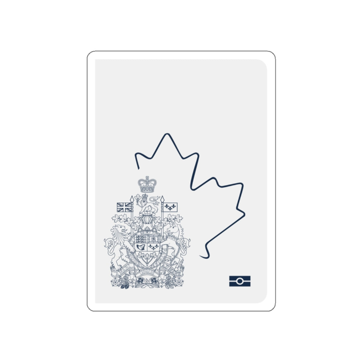 Canadian Emergency Travel Document STICKER Vinyl Die-Cut Decal-White-The Sticker Space