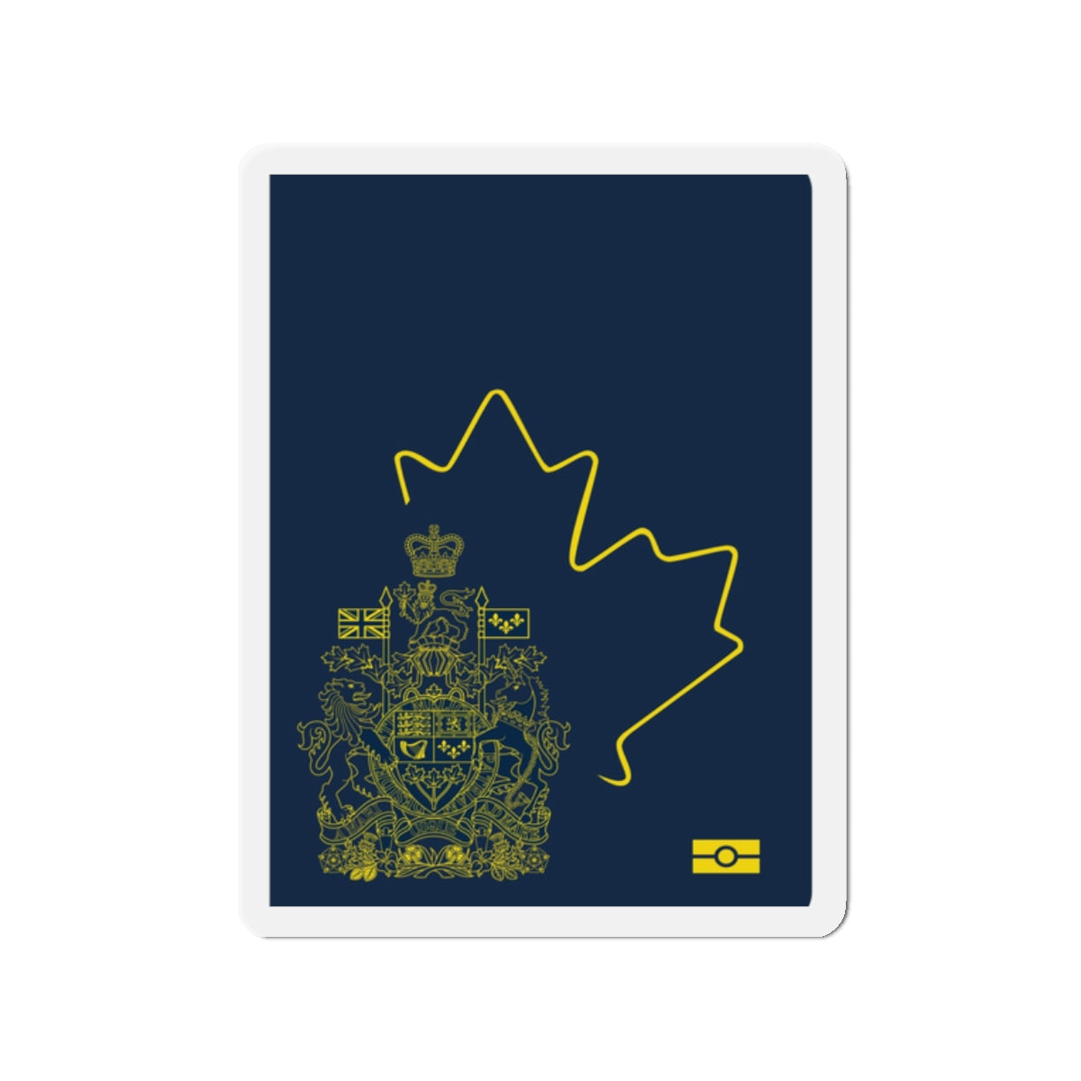 Canadian Passport - Die-Cut Magnet-2" x 2"-The Sticker Space