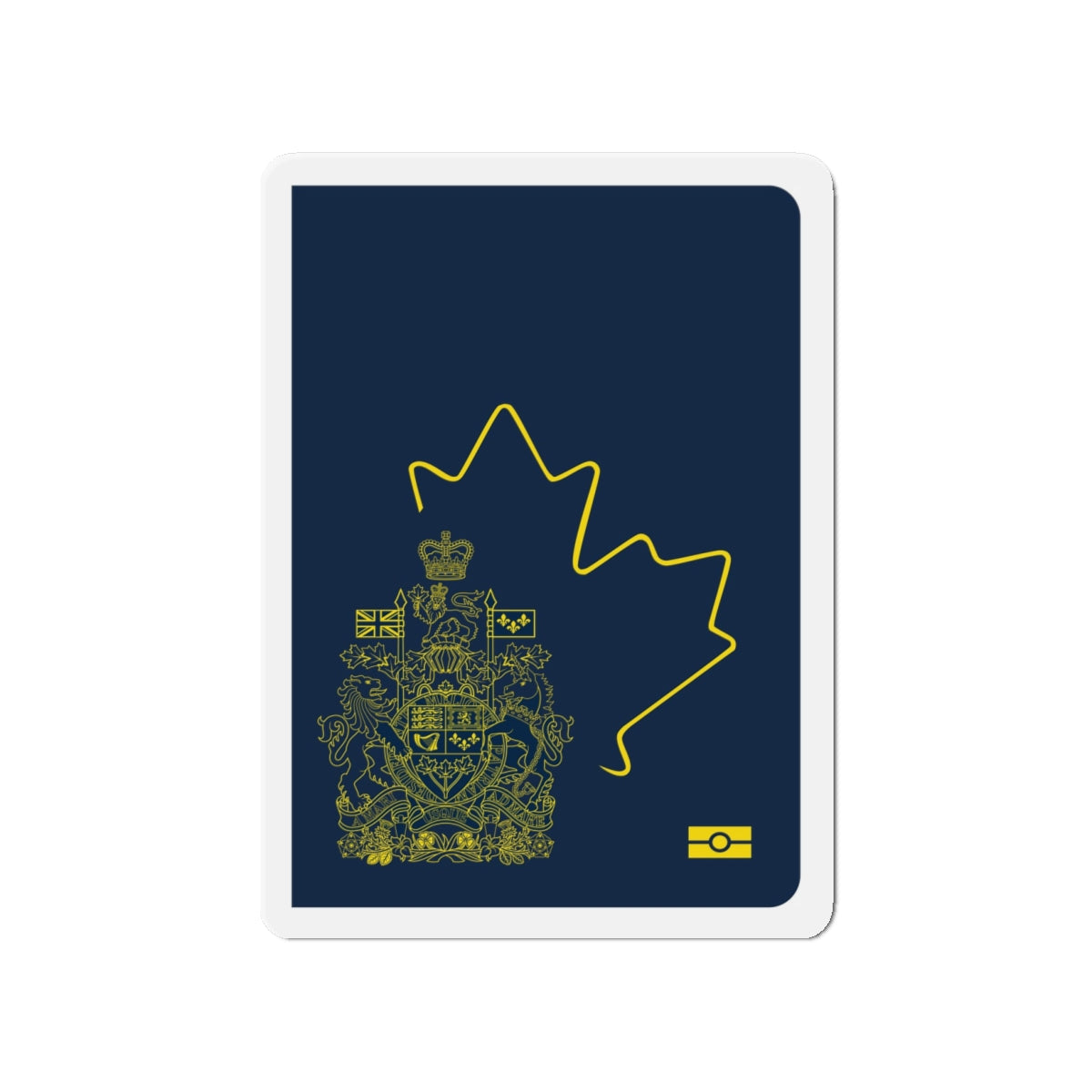 Canadian Passport - Die-Cut Magnet-4" x 4"-The Sticker Space