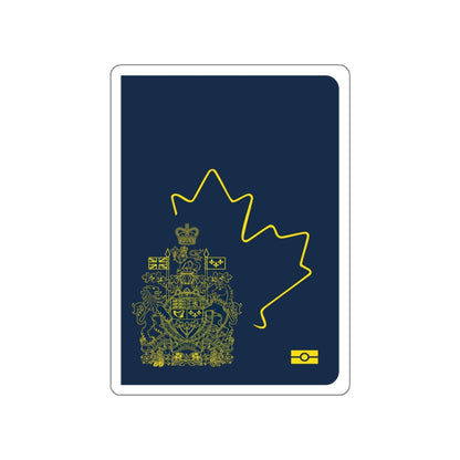 Canadian Passport STICKER Vinyl Die-Cut Decal-White-The Sticker Space