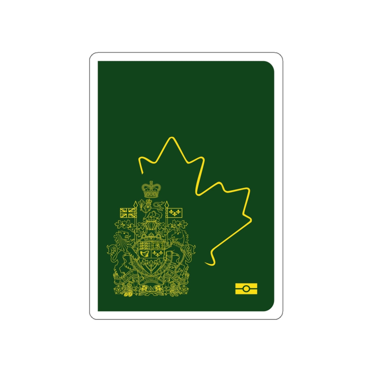 Canadian Special Passport STICKER Vinyl Die-Cut Decal-White-The Sticker Space