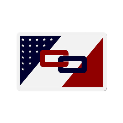 Canton Ohio Flag - Die-Cut Magnet-2" x 2"-The Sticker Space