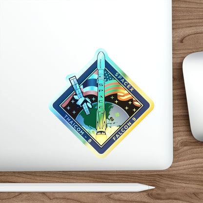 Cape Canaveral Air Force Station Falcon 9 Thaicom 8 (SpaceX) Holographic STICKER Die-Cut Vinyl Decal-The Sticker Space