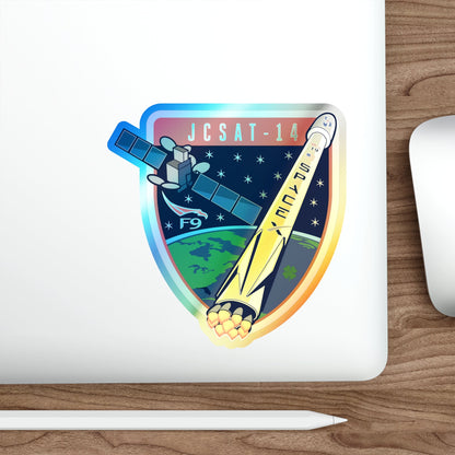 Cape Canaveral Air Force Station Space Launch Complex 40 JCSAT-2B Falcon 9 (SpaceX) Holographic STICKER Die-Cut Vinyl Decal-The Sticker Space