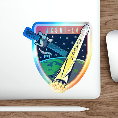 Cape Canaveral Air Force Station Space Launch Complex 40 JCSAT-2B Falcon 9 (SpaceX) Holographic STICKER Die-Cut Vinyl Decal-The Sticker Space