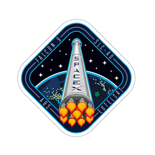 Cape Canaveral Eutelsat 115 West B Falcon 9 Mission (SpaceX) STICKER Vinyl Die-Cut Decal-6 Inch-The Sticker Space