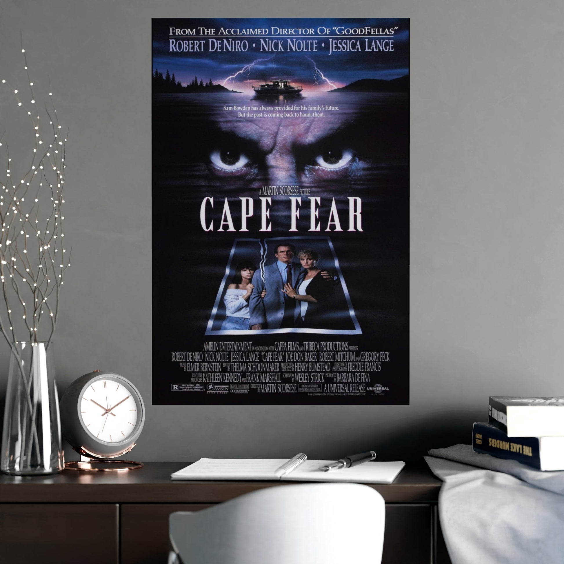 Cape Fear 1991 - Matte Paper Movie Poster-The Sticker Space