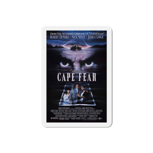 Cape Fear 1991 Movie Poster Die-Cut Magnet-2" x 2"-The Sticker Space